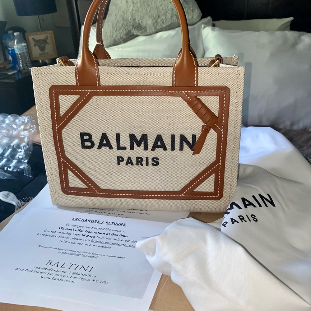 Small Balmain B-Army Tote